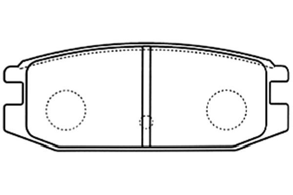 KAVO PARTS Piduriklotsi komplekt,ketaspidur BP-5548